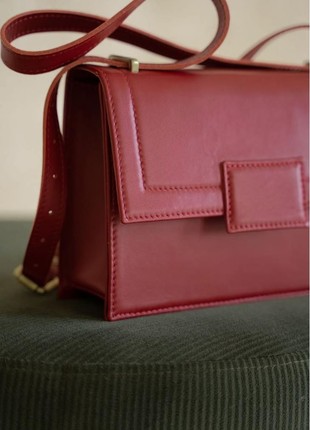 Red Kelly leather bag for women The Wings TW-Kelly-red8 photo