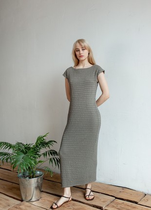 Khaki elastic dress