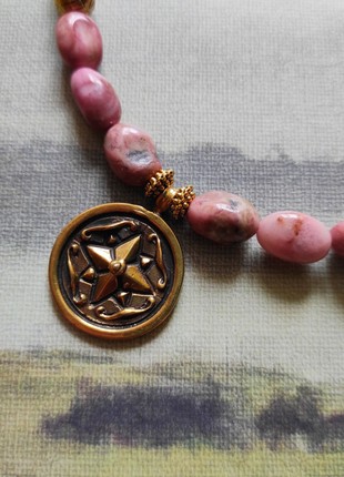 Necklace "A twinkling little star" from rhodonite2 photo