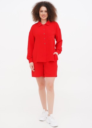 Women's summer suit DASTI red with shorts Evanesco3 photo
