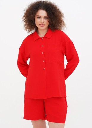 Women's summer suit DASTI red with shorts Evanesco2 photo