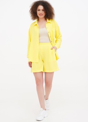 Women's summer suit DASTI yellow with shorts Evanesco1 photo