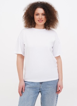 Women's t-shirt white oversize  DASTI Evanesco1 photo