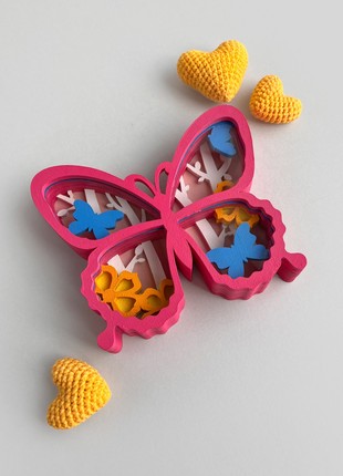 Joyki 3d wooden coloring book creativity kit «Butterfly»5 photo