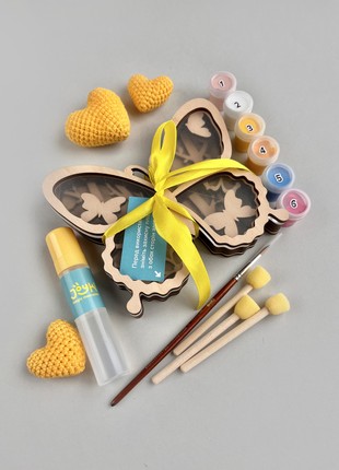 Joyki 3d wooden coloring book creativity kit «Butterfly»2 photo