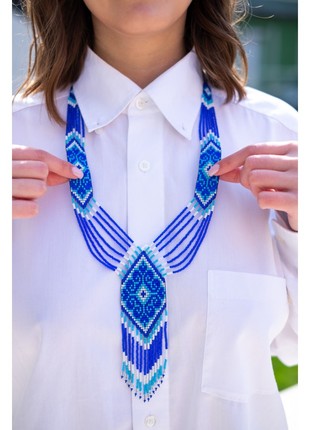 NECKLACE "BLUE GERDAN"4 photo
