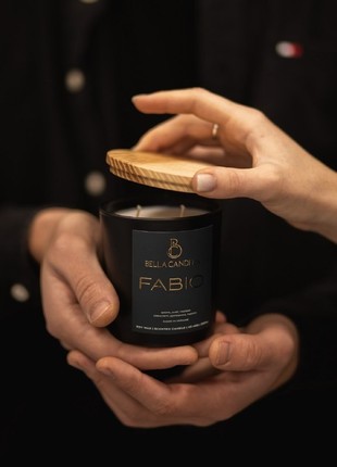 Soy perfumed candle in a glass with a rich and complex aroma "FABIO"6 photo