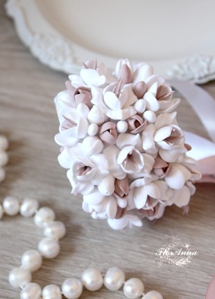 Floral wedding bracelet for a bride or bridesmaids3 photo