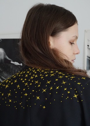 Colorful blazer with hand-made embroidery in naive style4 photo