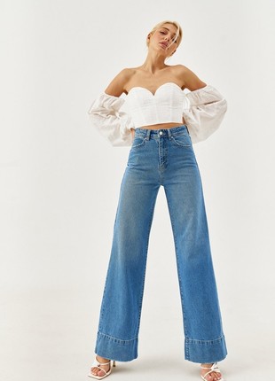 Wide cotton jeans3 photo