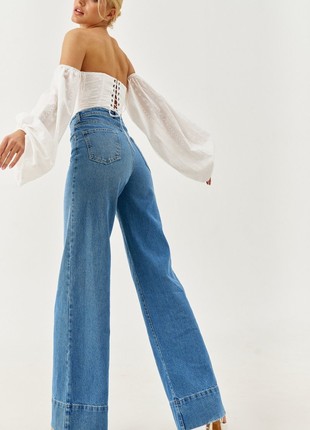 Wide cotton jeans4 photo