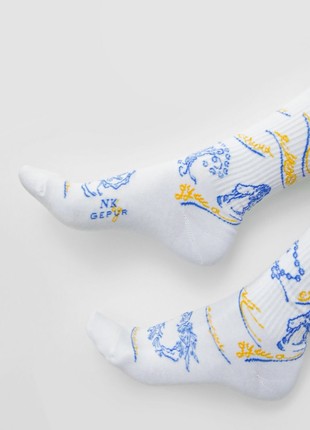 Socks with Gepur print2 photo