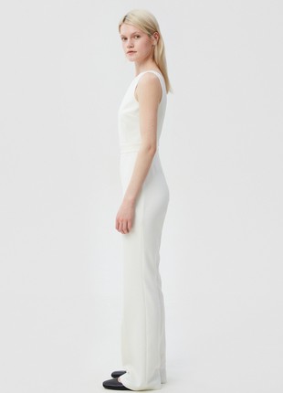 Milky jumpsuit with an open back2 photo