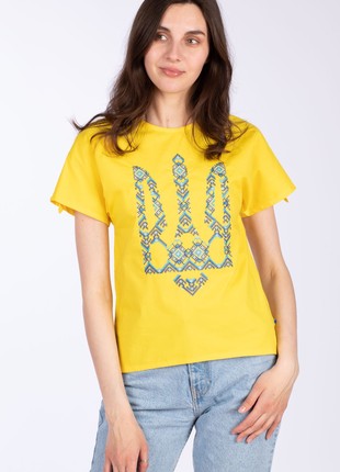 Woman's blouse "Trident" yellow 80-22/00
