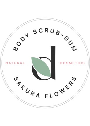 Body scrub gum  "Sakura Flowers" New2 photo