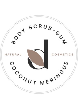 Body scrub gum  "Coconut Meringue" New2 photo
