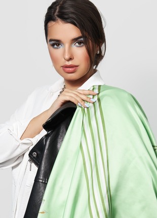 Designer Silk Scarf "Ranunculus".3 photo