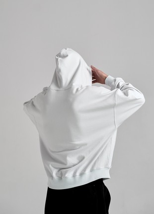 Oversize hoodie OGONPUSHKA Shark white5 photo