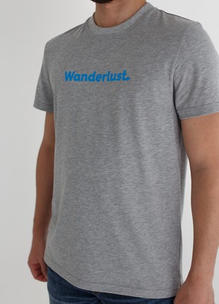 T-shirt Wanderlust - gray melange unisex