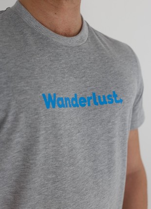 T-shirt Wanderlust - gray melange unisex6 photo