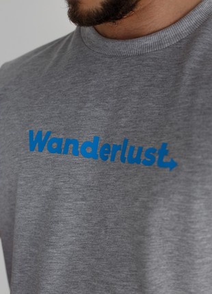 T-shirt Wanderlust - gray melange unisex10 photo