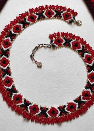 Sylianka "Red and black" from  beads4 photo