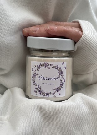 Soy candle with lavender aroma, 200ml2 photo
