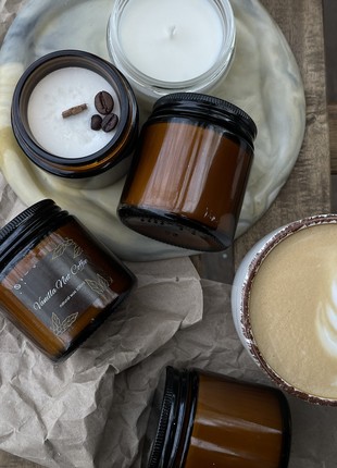 Soy candle with coffee aroma, 100 ml2 photo