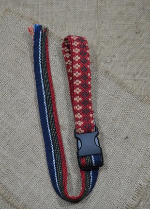 Handmade textile belt in ethnic style.3 photo