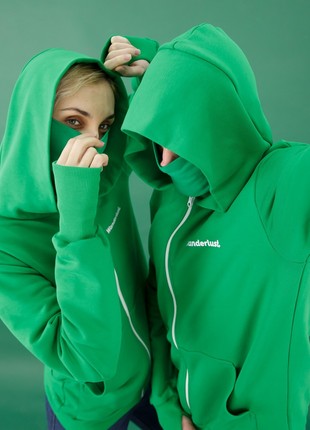 Hoodie with mouth mask - Wanderlust6 photo