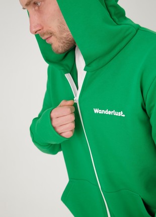 Hoodie with mouth mask - Wanderlust9 photo