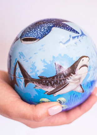 SHARKS nesting doll - Montessori sharks learning toy, Birthday Gift4 photo