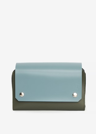 Navi leather bag in olive, blue and black color1 photo