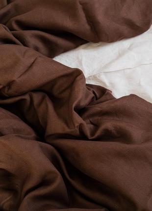 Linen bedding set "chocolate"