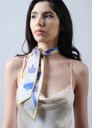 Thin silk scarf “Sophia"8 photo