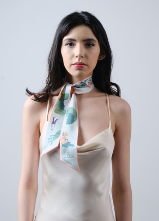 Thin silk scarf "Navka"1 photo