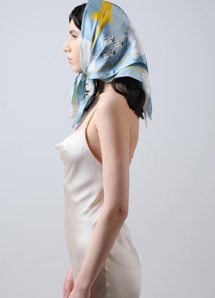 Silk scarf "Dream / Mriya" with double-sided printing2 photo