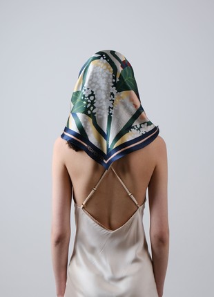 Silk scarf "Cheremshyna" with double-sided printing