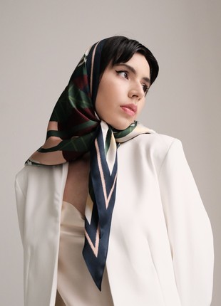Silk scarf "Cheremshyna" with double-sided printing4 photo