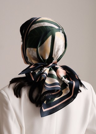 Silk scarf "Cheremshyna" with double-sided printing8 photo