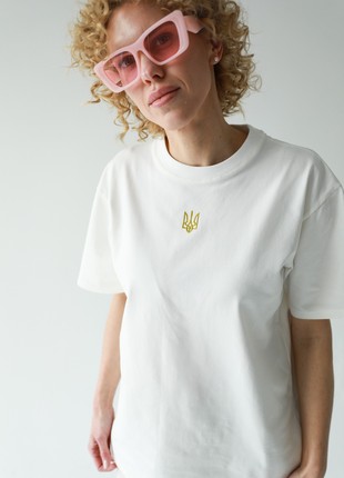 Women's white t-shirt "Trident"