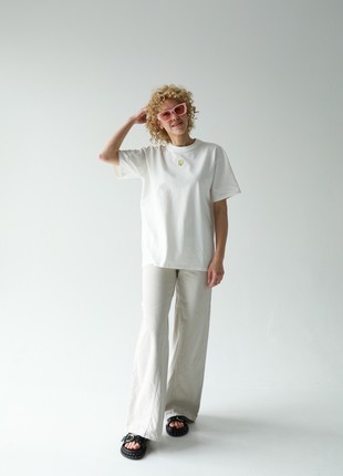 Women's white t-shirt "Trident"2 photo