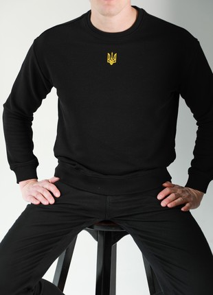Men's black sweatshirt "Trident"