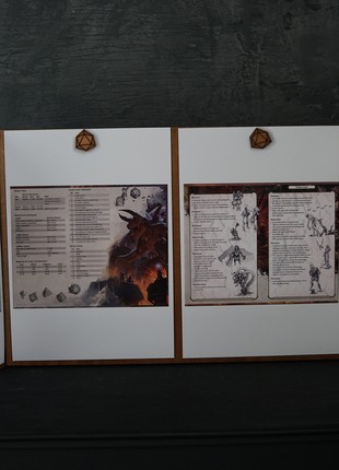 Personalized dungeon master screen, dungeons and dragons, dm screen, dnd, pathfinder, dungeon master2 photo
