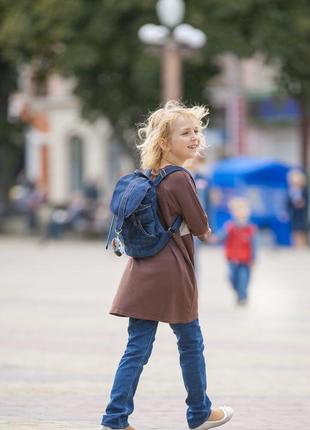 Jeans mini backpack2 photo