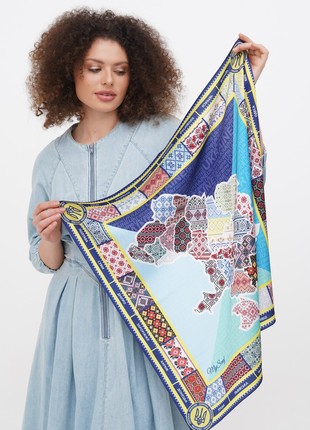 Designer  scarf "Ukrainian  map ,, ,  from the designer Art Sana