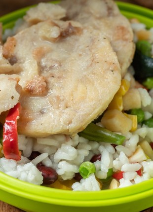 100% Freeze-dried: Fried fish with pineapples in a creamy sauce - 5 bag & Rice with vegetable mix “Mexican”, Harchi TM - 5 bag. Set of 10 bag.8 photo