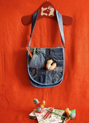 Jeans bag "checkerboard"