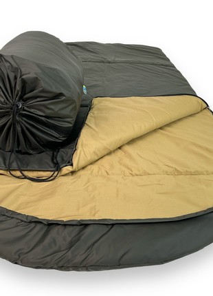 Large Army sleeping bag khaki (up to -2) sleeping bag for tourist expeditions and fishing