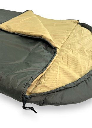 Large Army sleeping bag khaki (up to -2) sleeping bag for tourist expeditions and fishing7 photo